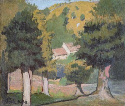 Landschap bij Pont-Aven door Emile Bernard